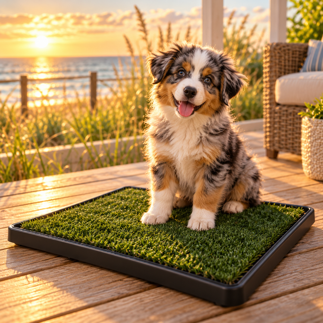 The Puppy Stash Backyard Anywhere Potty Pad