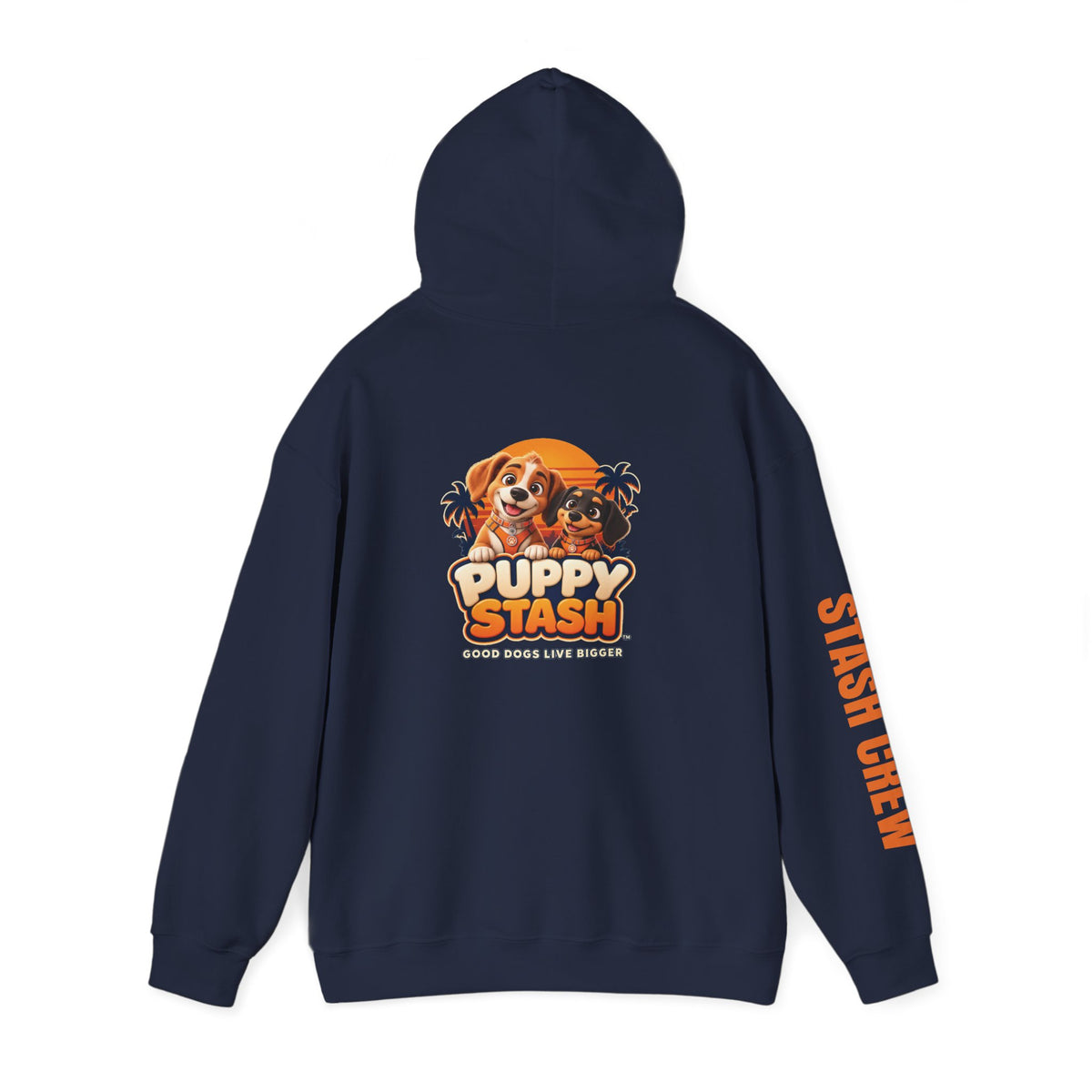 Puppy Stash™ Sunset Crew Hoodie — Crunchy & Munchy