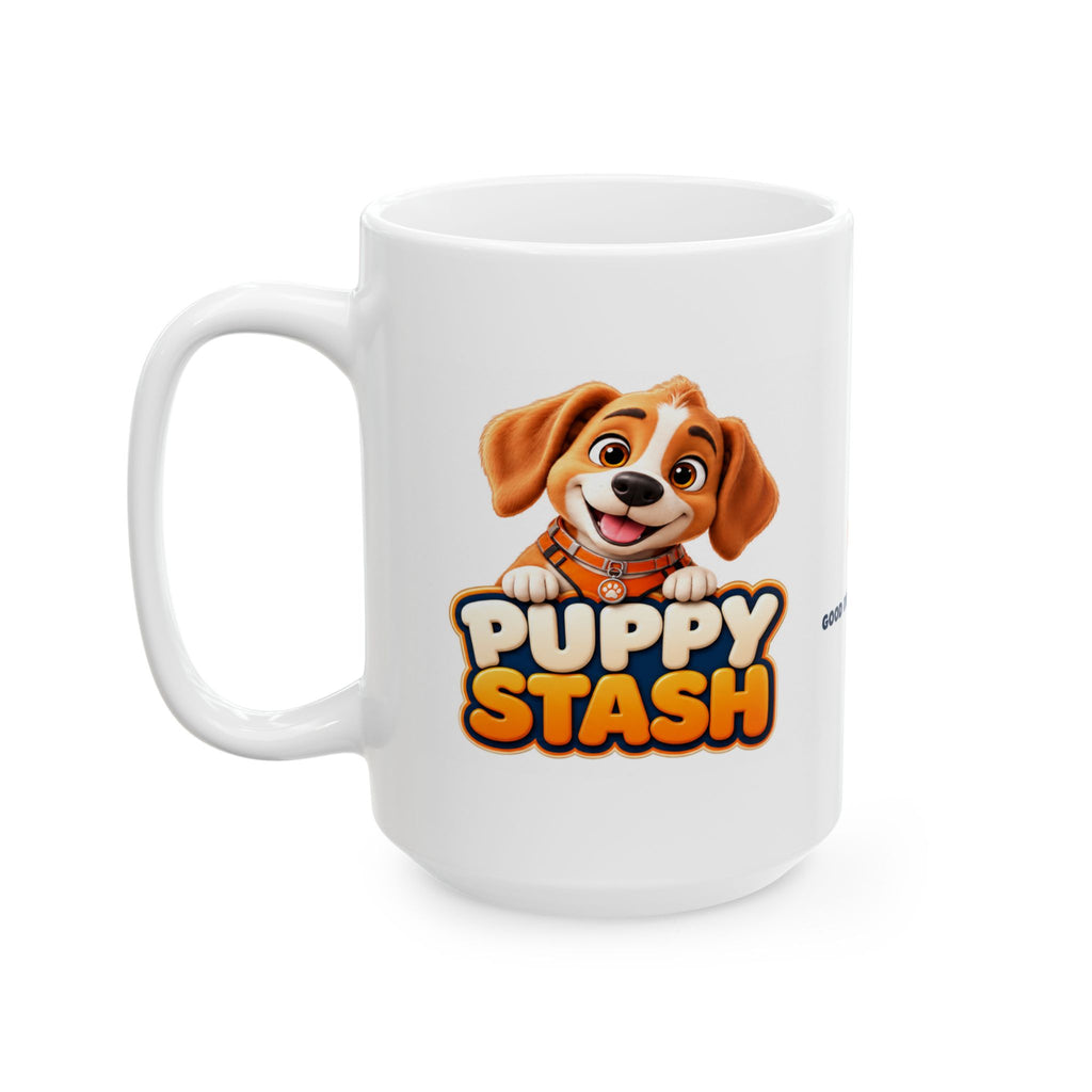 Puppy Stash Good Dogs Ceramic Mug — Crunchy & Munchy — product view 8