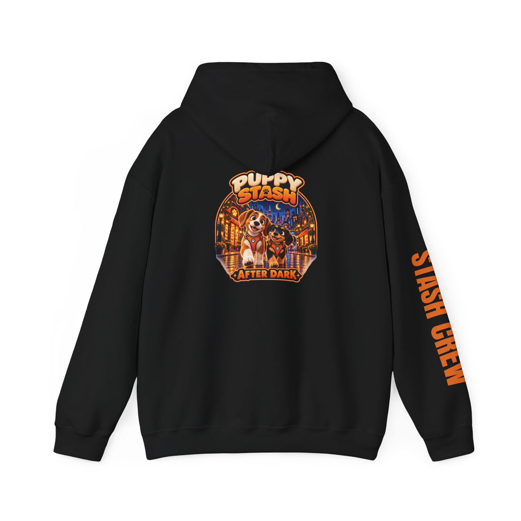 Puppy Stash After Dark Hoodie — Crunchy & Munchy — product view 3