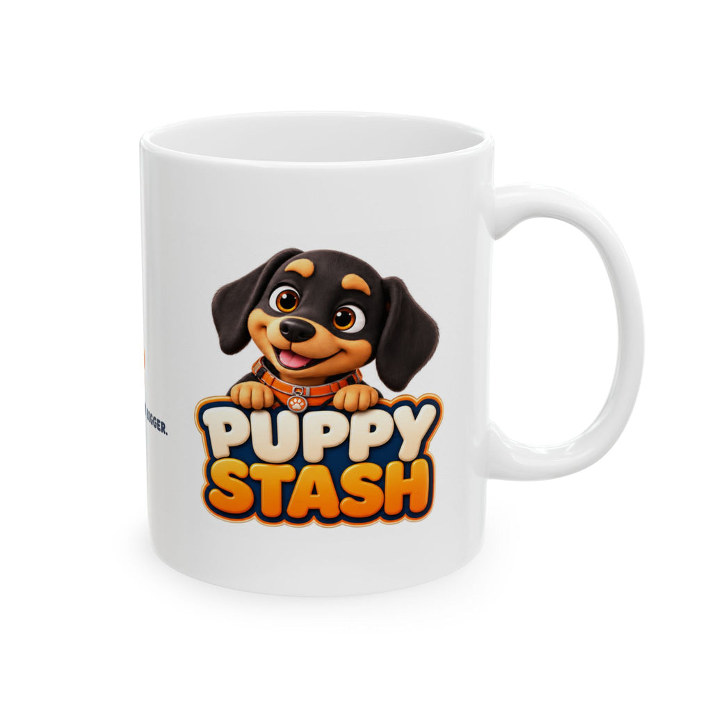 Puppy Stash Good Dogs Ceramic Mug — Crunchy & Munchy — product view 6