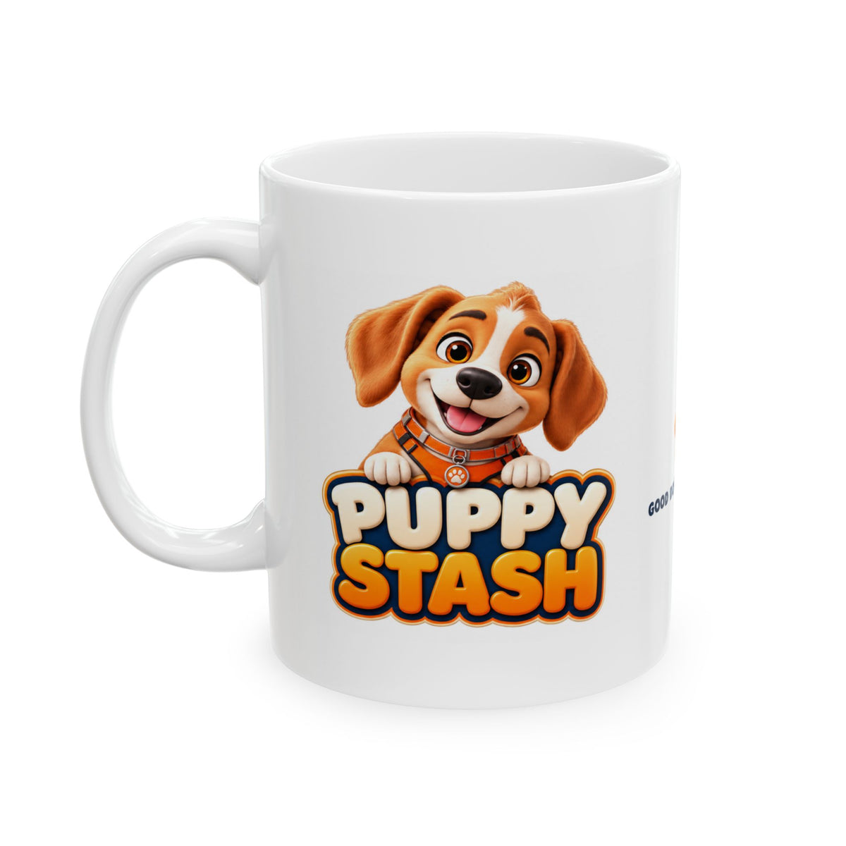 Puppy Stash Good Dogs Ceramic Mug — Crunchy & Munchy — product view 5