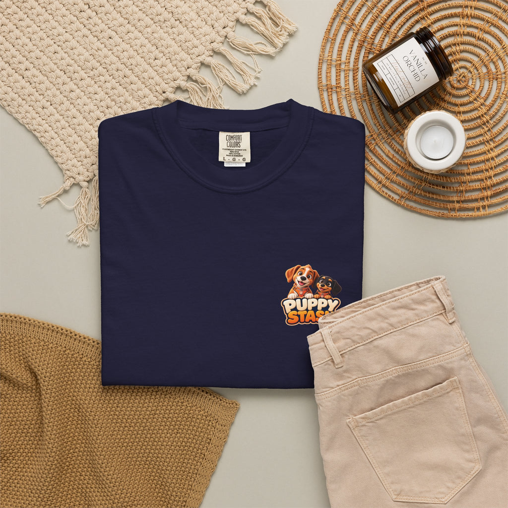 Puppy Stash™ Sunset Crew Tee — Crunchy & Munchy