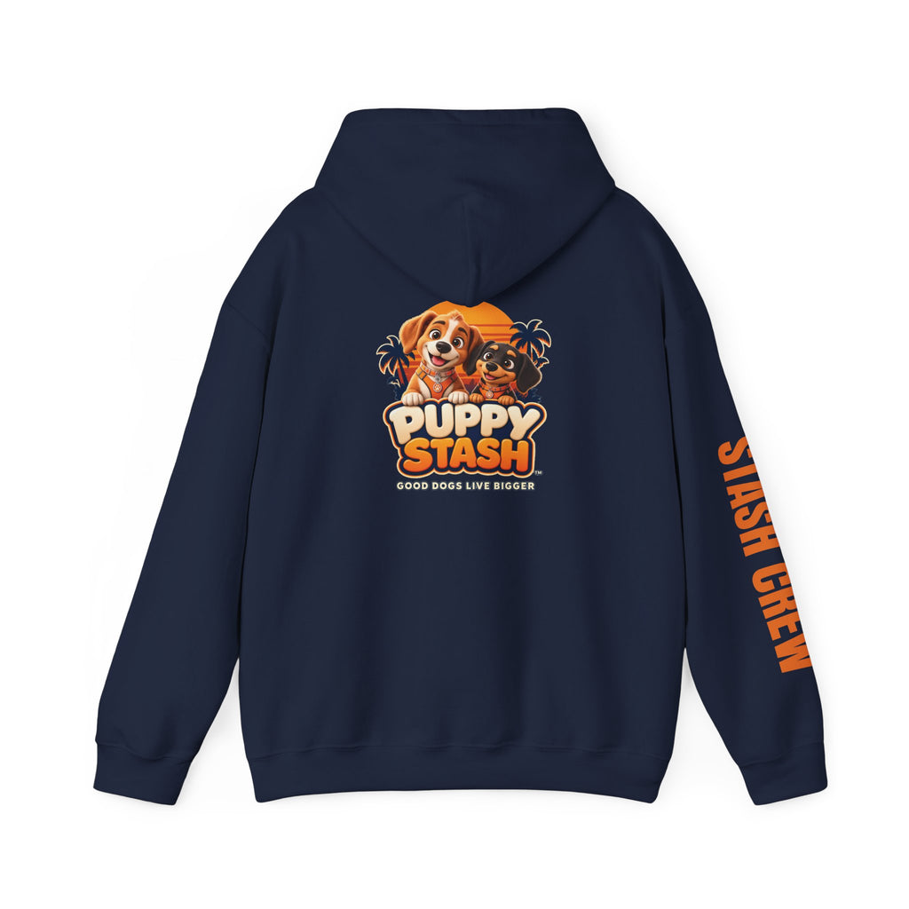 Puppy Stash™ Sunset Crew Hoodie — Crunchy & Munchy