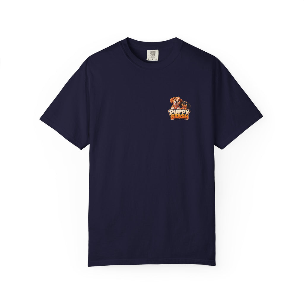 Puppy Stash™ Sunset Crew Tee — Crunchy & Munchy
