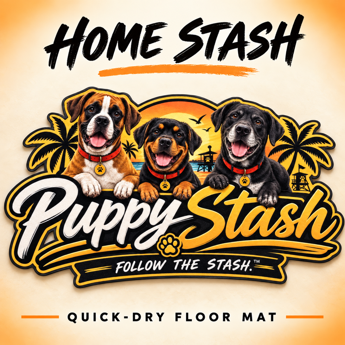 Puppy Stash Quick-Dry Floor Mat