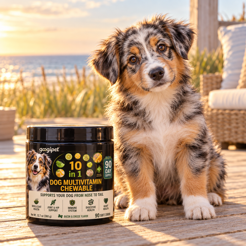 Googipet 10-in-1 Dog Multivitamin Chews — Peanut Butter & Pumpkin, 90 Count