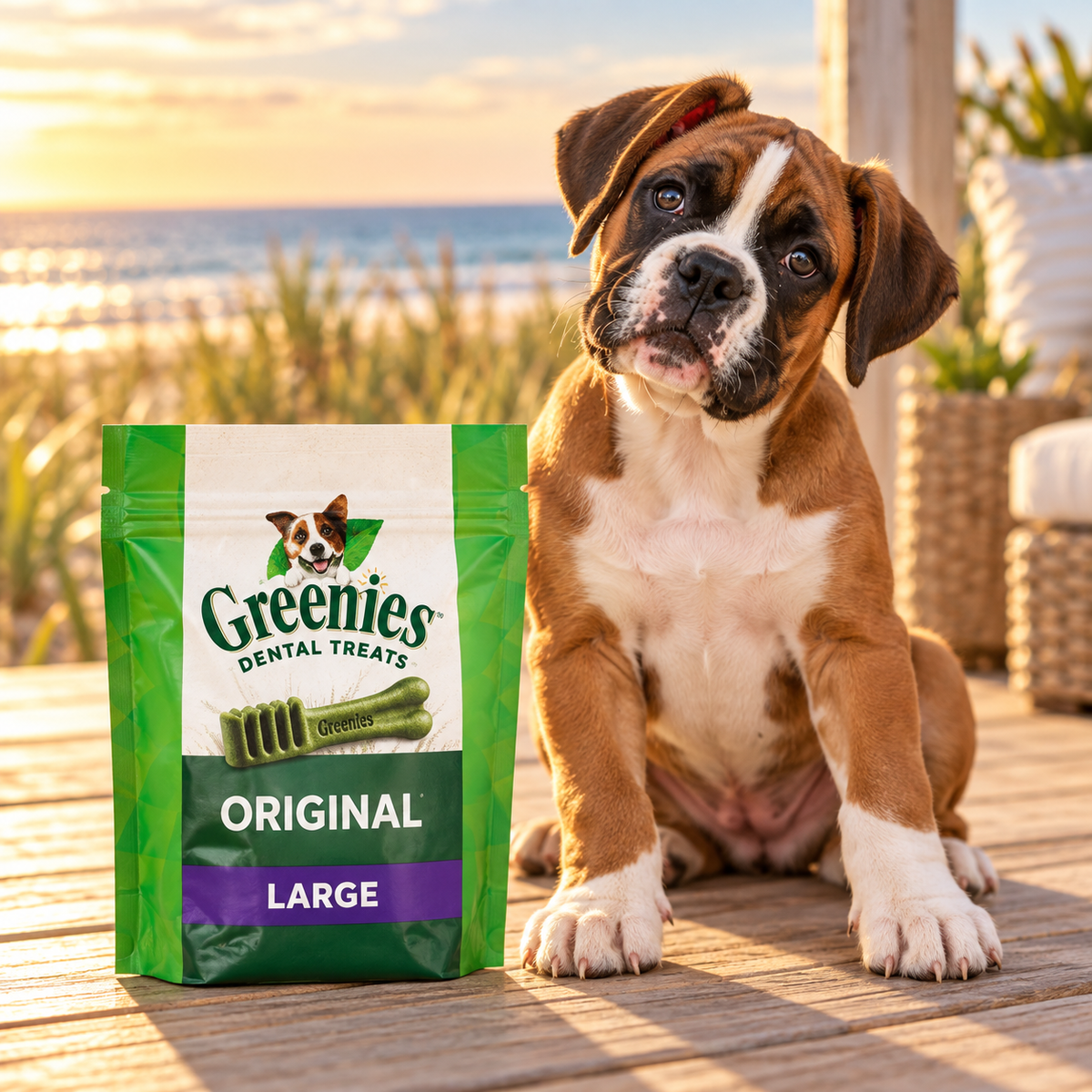 GREENIES Original Large Dental Treats — Daily Dental Chews for Dogs