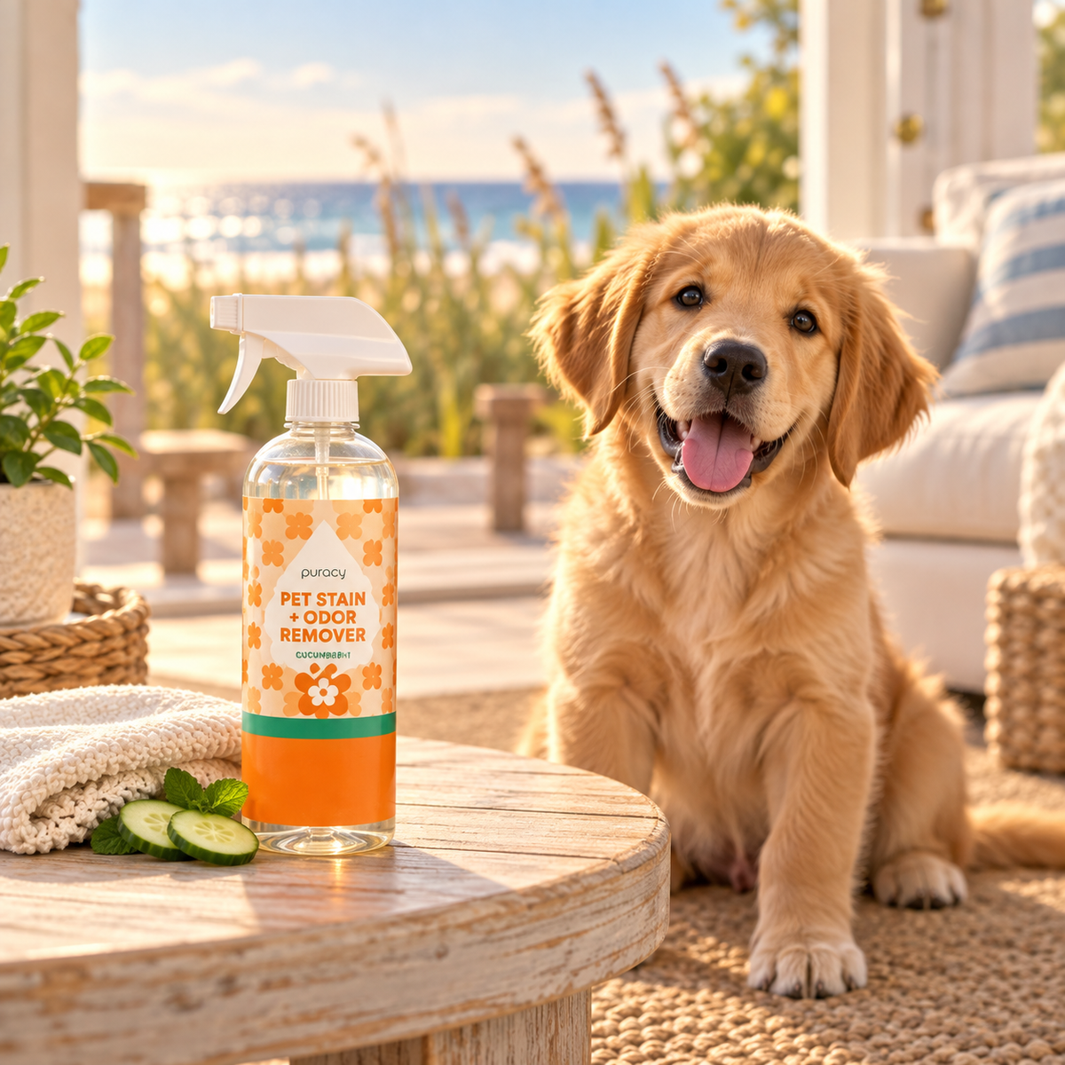 Home Stash Pet Stain & Odor Remover — Cucumber + Mint by Puracy