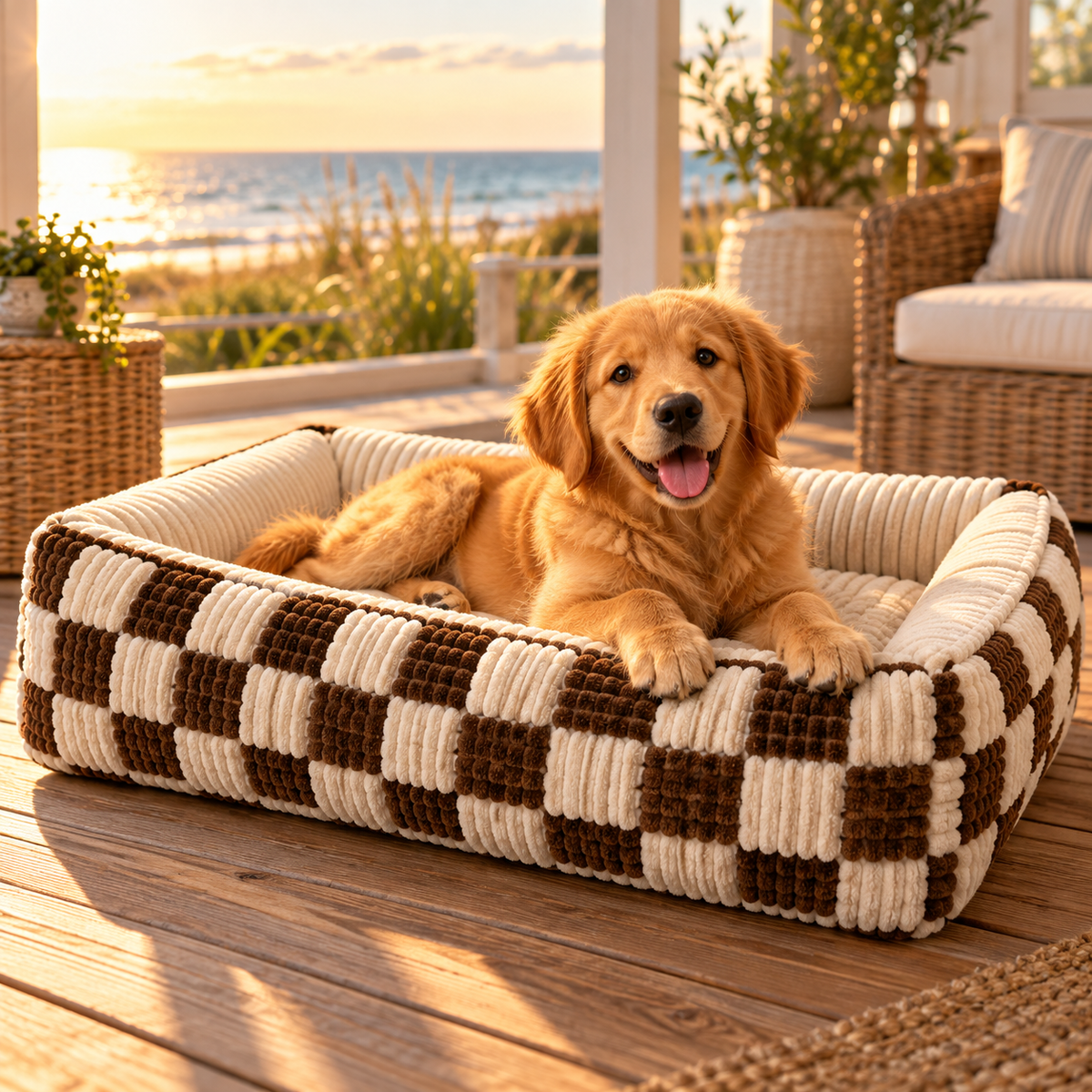 The Stash Lounge™ — Luxury Bolster Dog Bed
