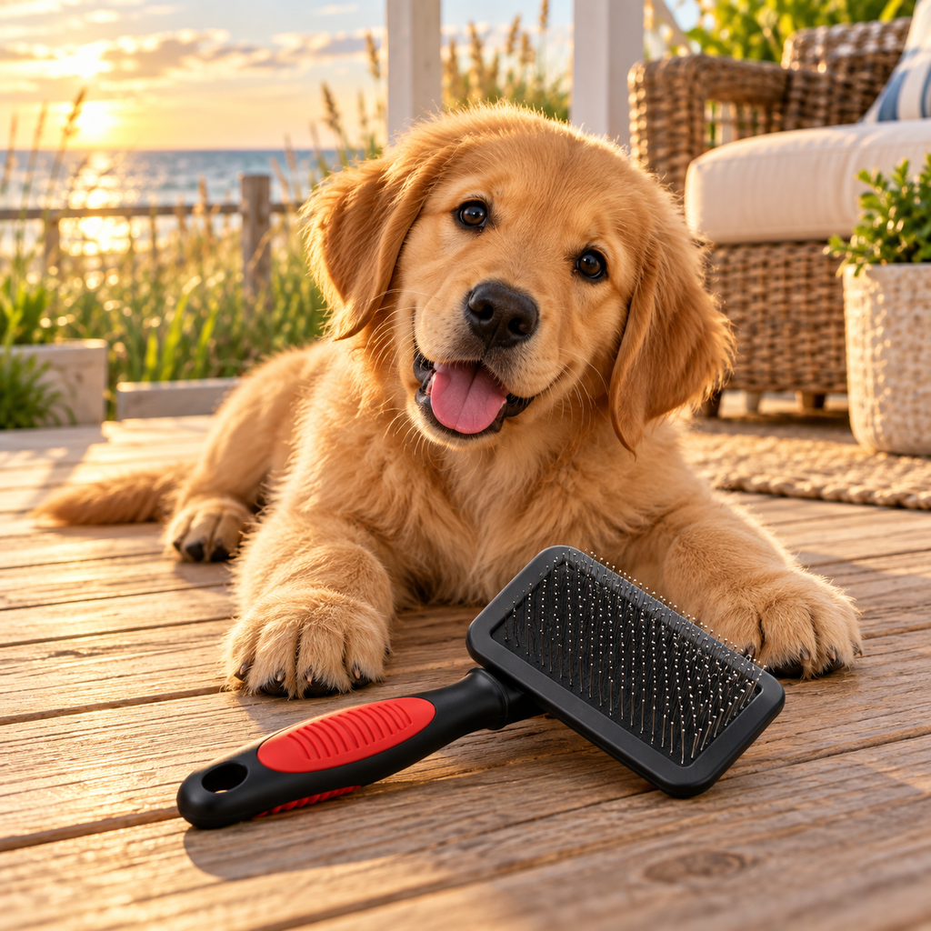 The Stash Brush — Dual-Level Slicker