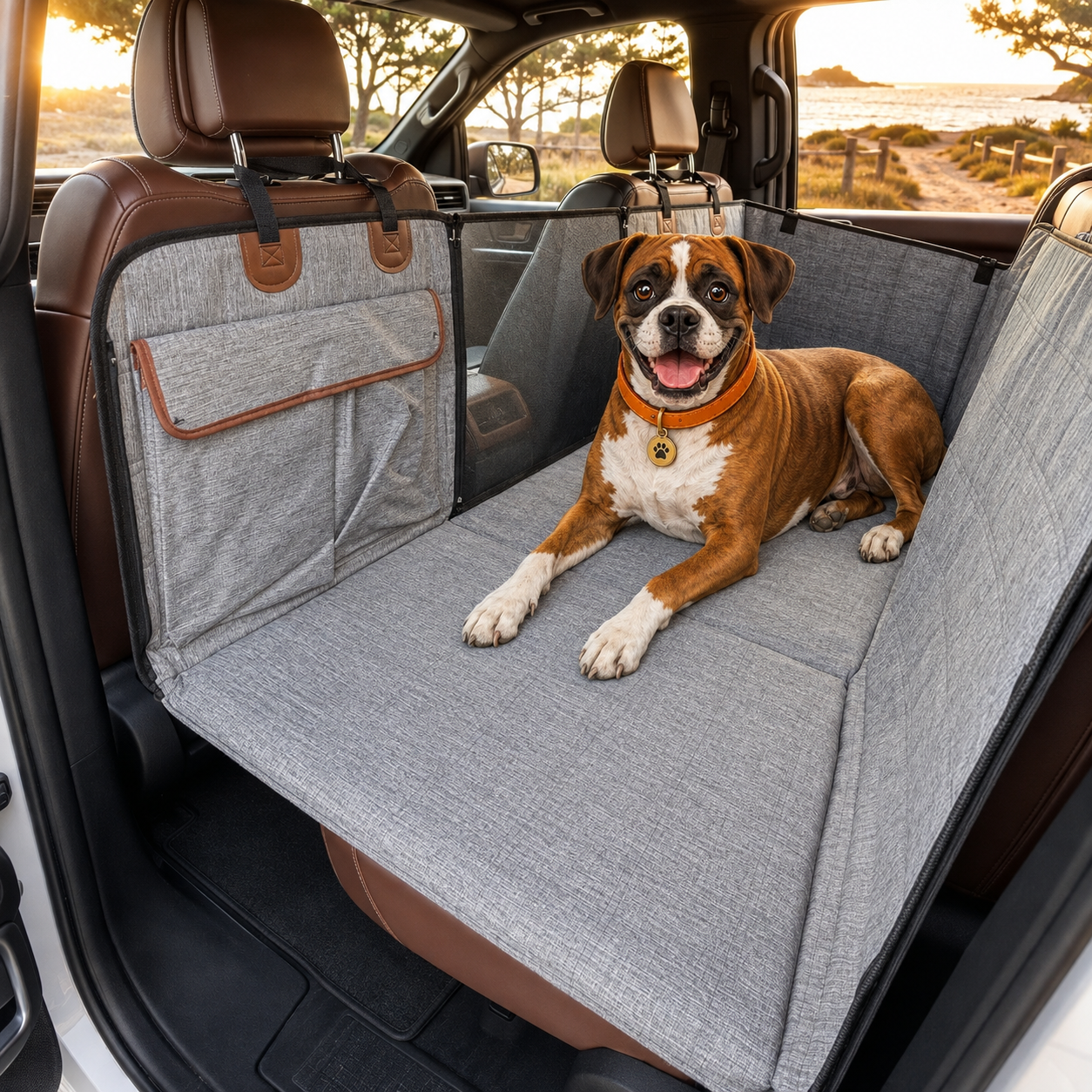TrailRide Hard-Bottom Dog Car Seat Extender