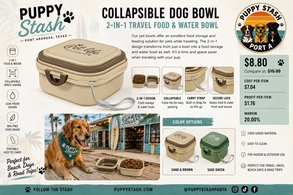 The Stash & Go™ 2-in-1 Travel Bowl