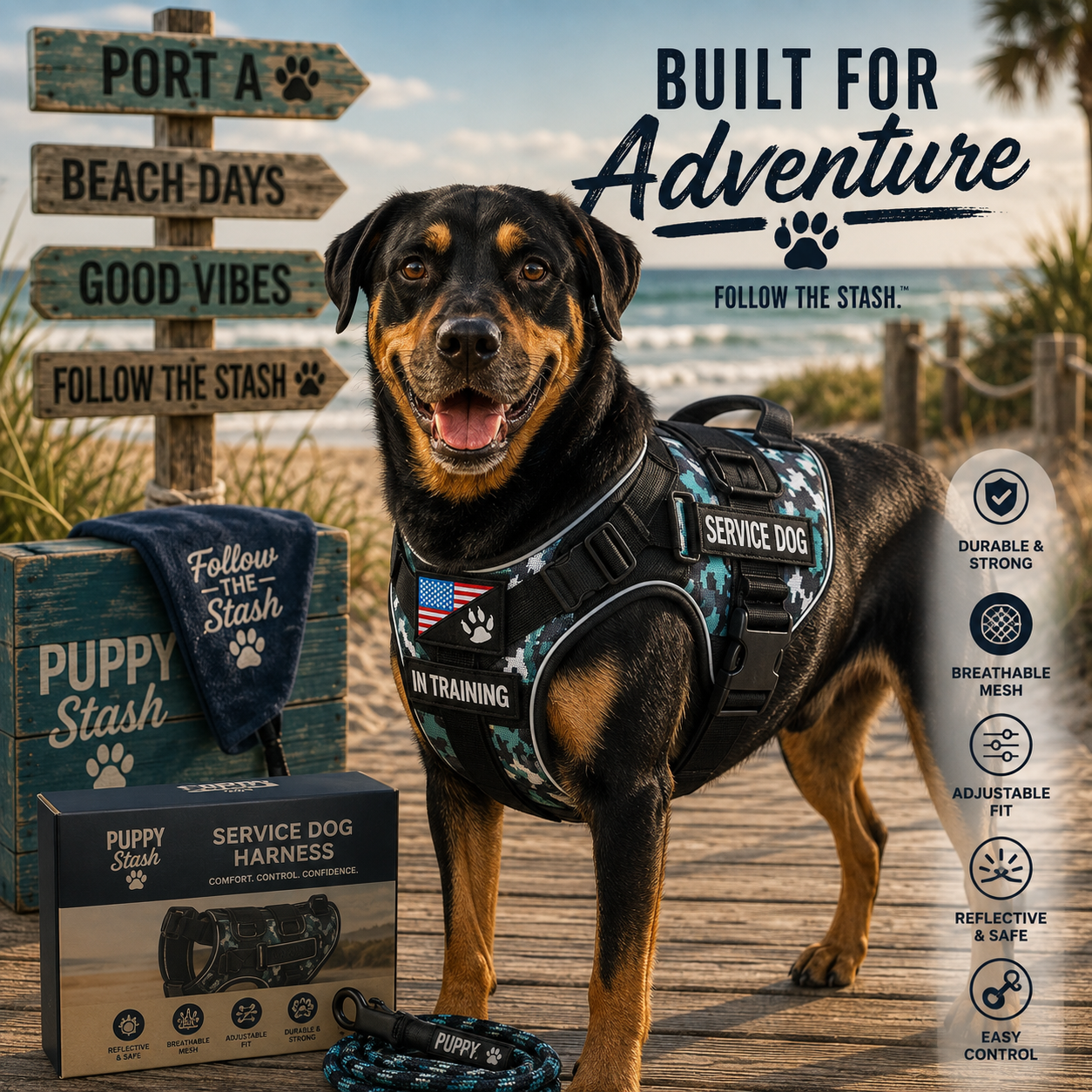 Puppy Stash™ Adventure Control Harness