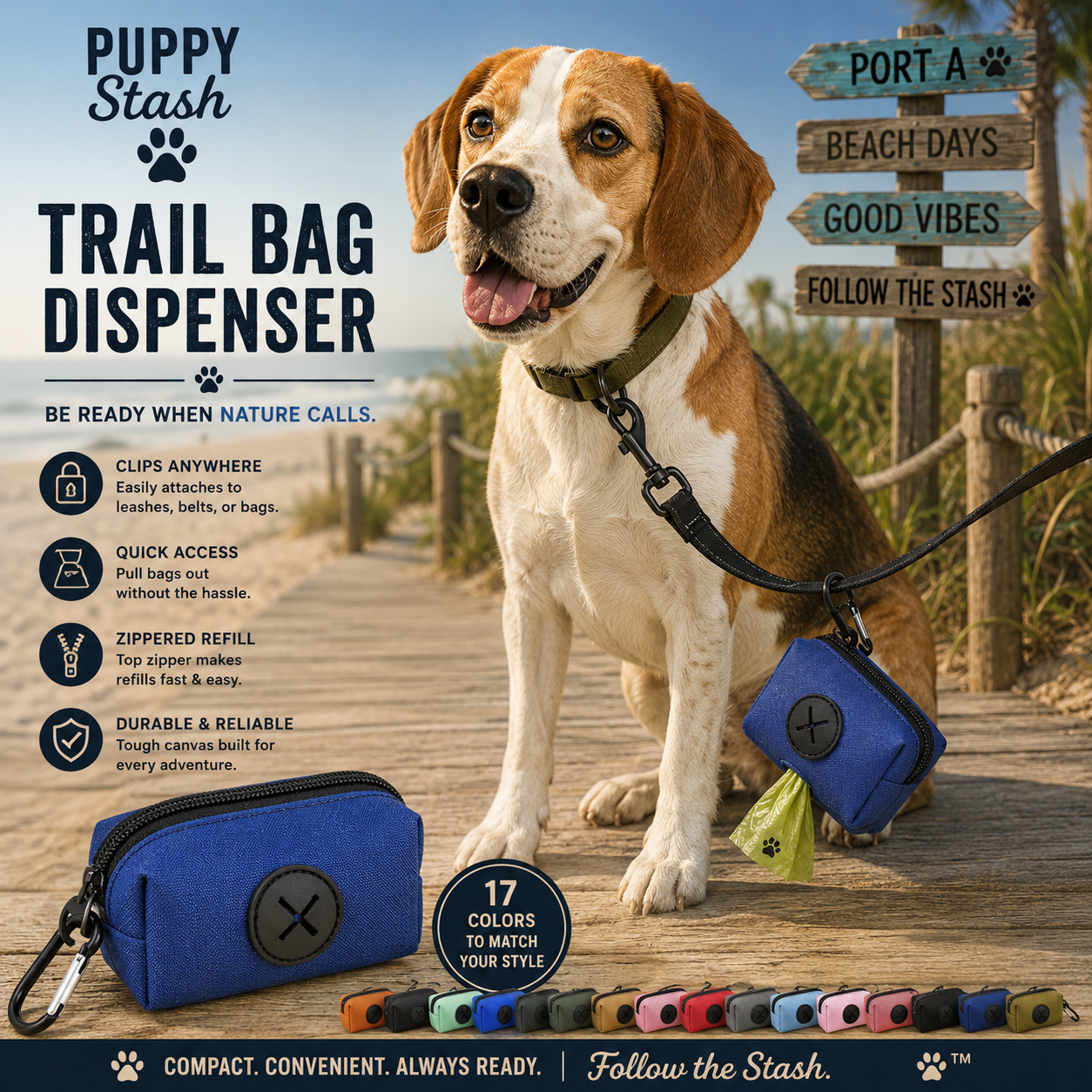 Puppy Stash™ Trail Bag Dispenser