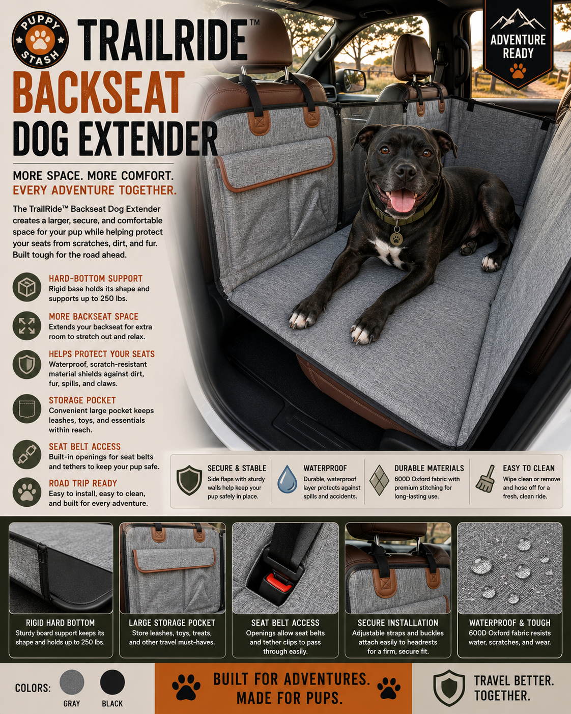 TrailRide™ Backseat Dog Extender