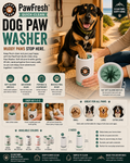 PawFresh quick-clean dog paw washer