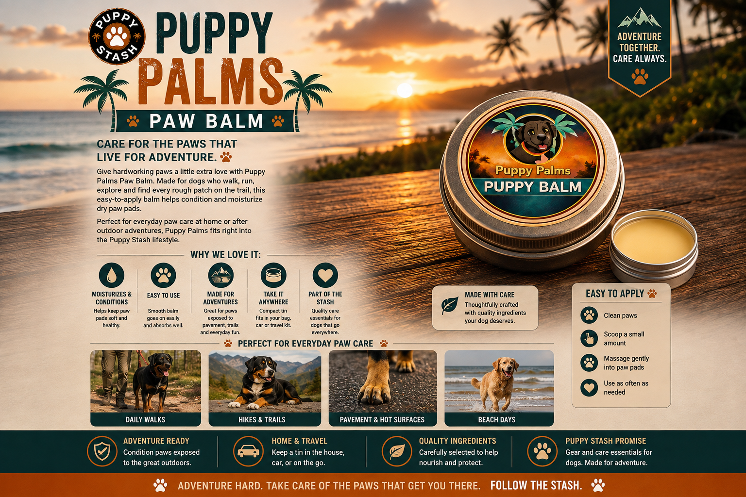 Puppy Palms Paw Balm