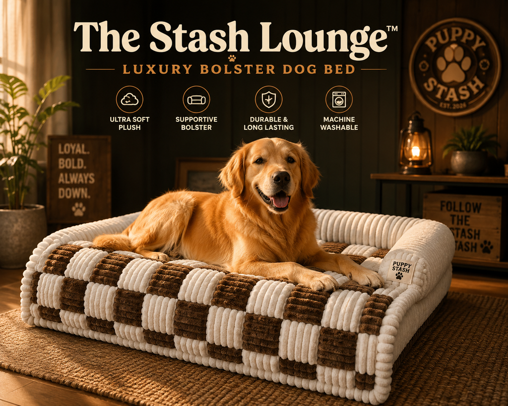 Stash Lounge luxury bolster dog bed