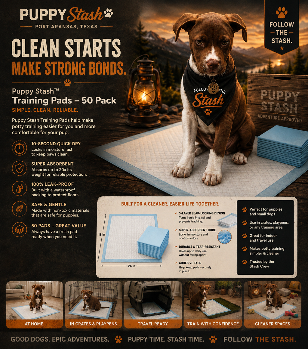 Puppy Stash dog training pads 50-pack