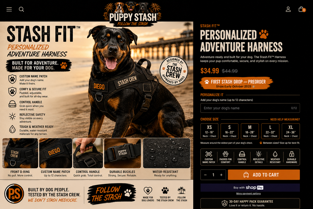 Stash Fit™ — Personalized Adventure Harness