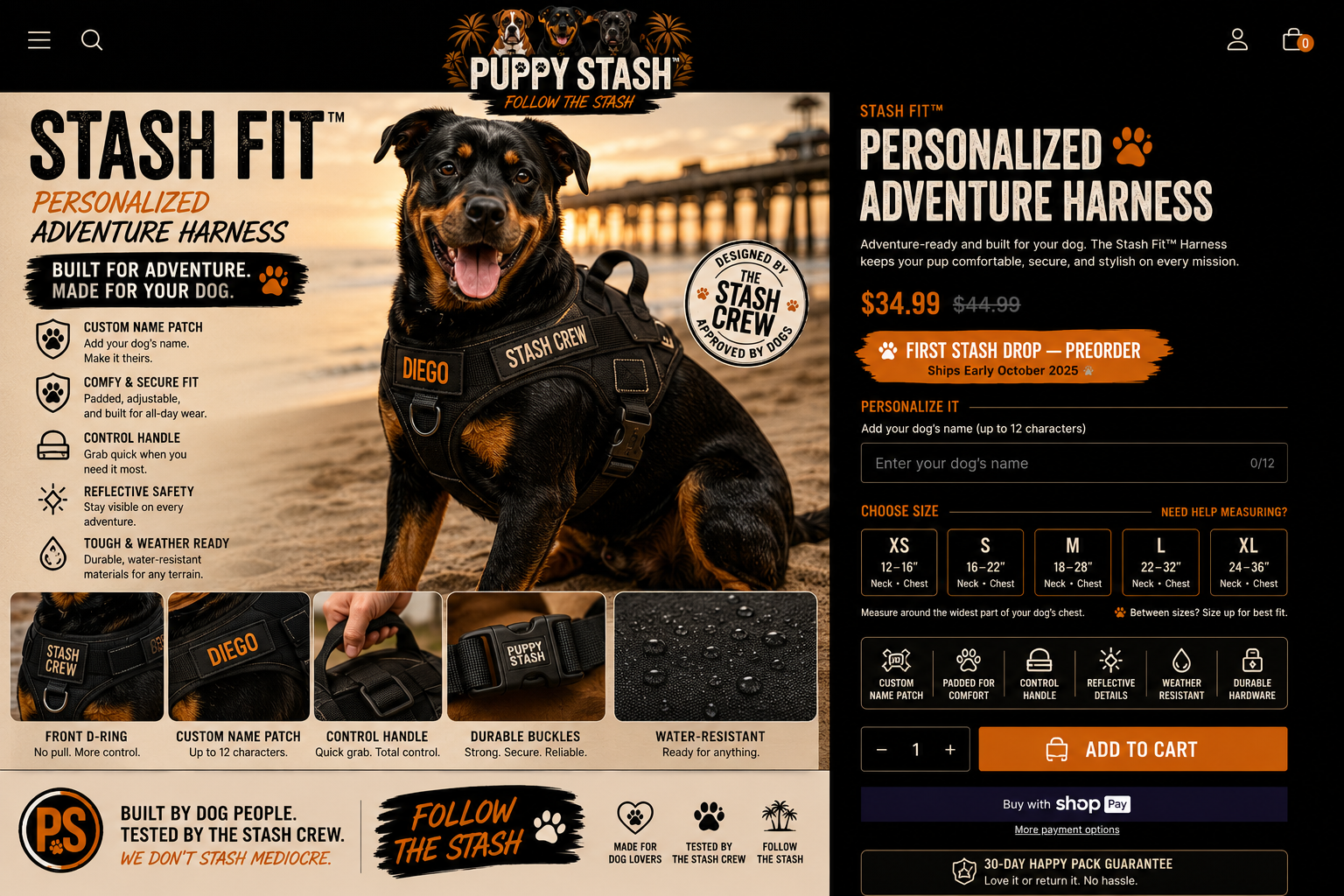 Stash Fit™ — Personalized Adventure Harness