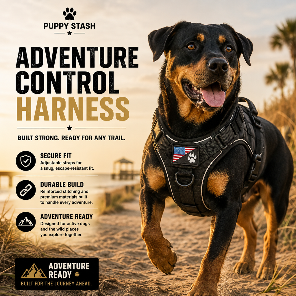 Puppy Stash Adventure Control dog harness product view