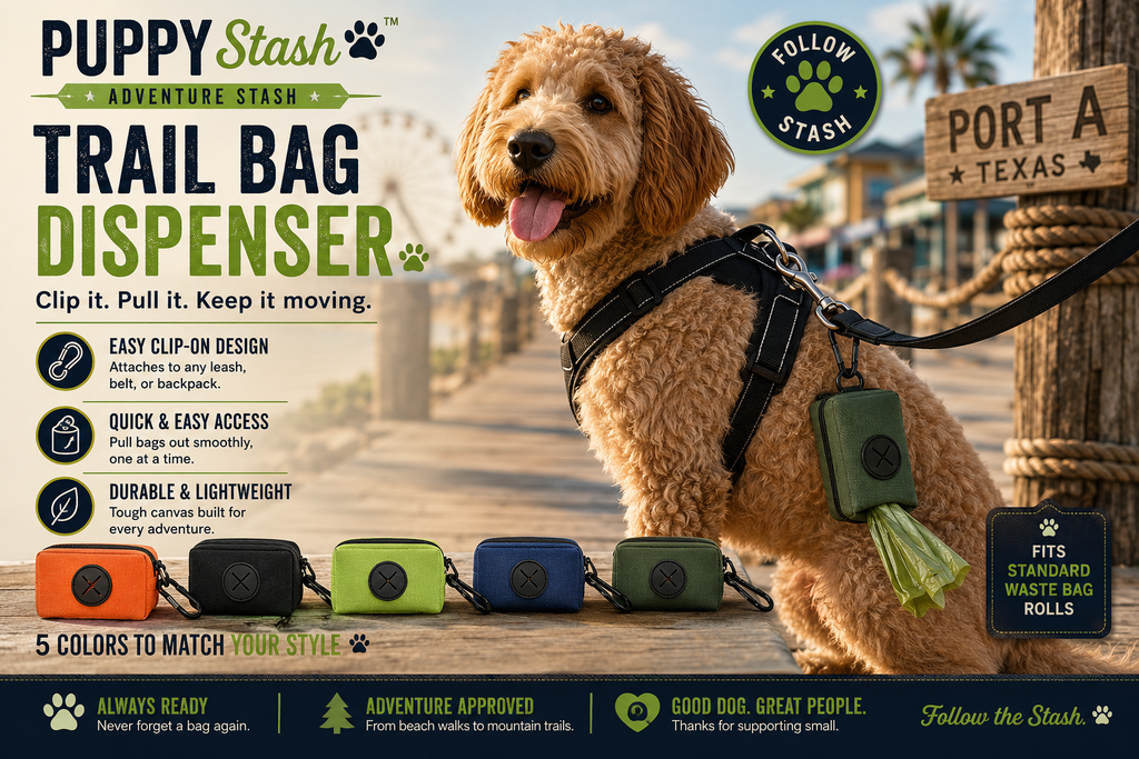 Puppy Stash Trail Bag dog waste dispenser