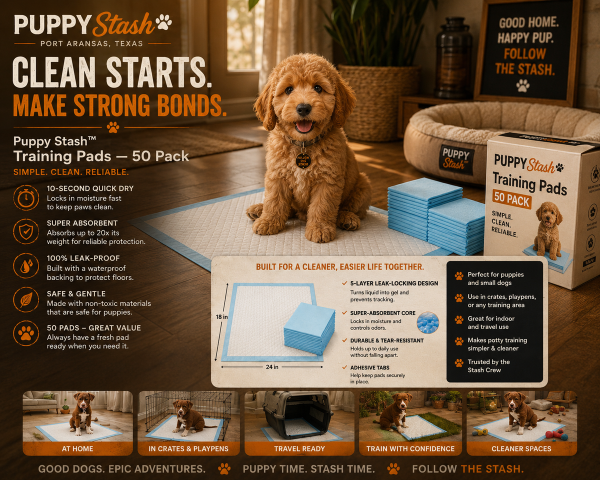 Puppy Stash™ Training Pads — 50 Pack