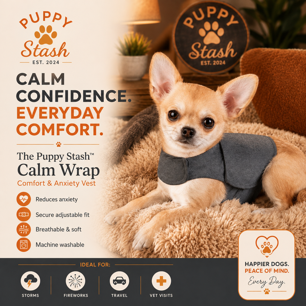The Puppy Stash™ Calm Wrap — Comfort & Anxiety Vest