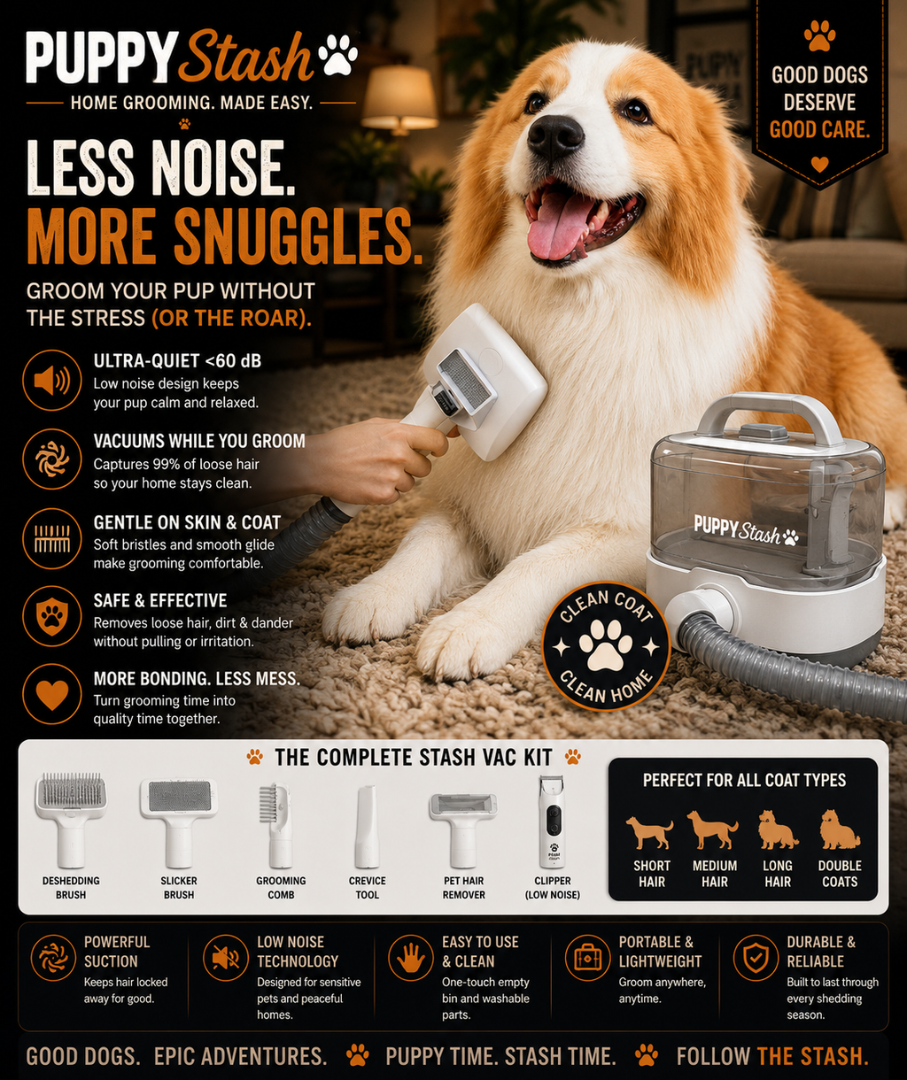 Stash Vac at-home dog grooming system product view