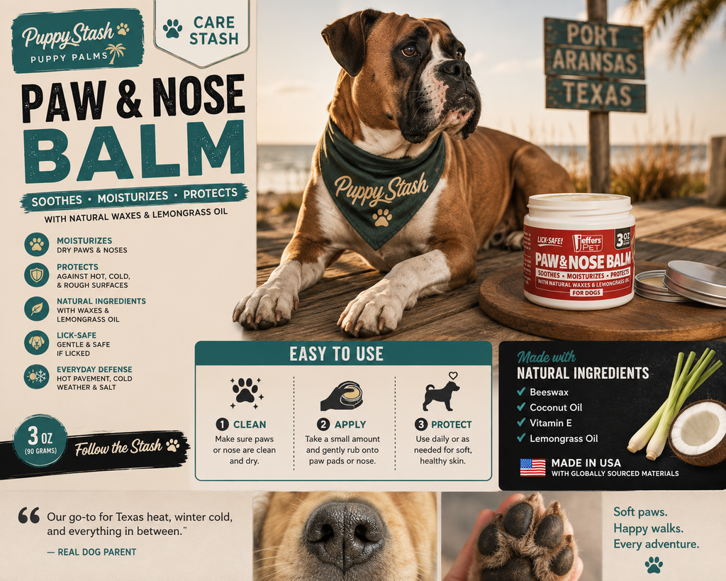 Jeffers Paw & Nose Balm — Soothing Protection for Dogs (3 oz)