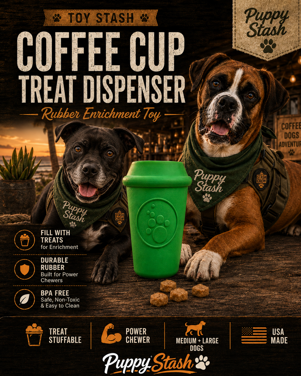 SodaPup Coffee Cup dog treat dispenser