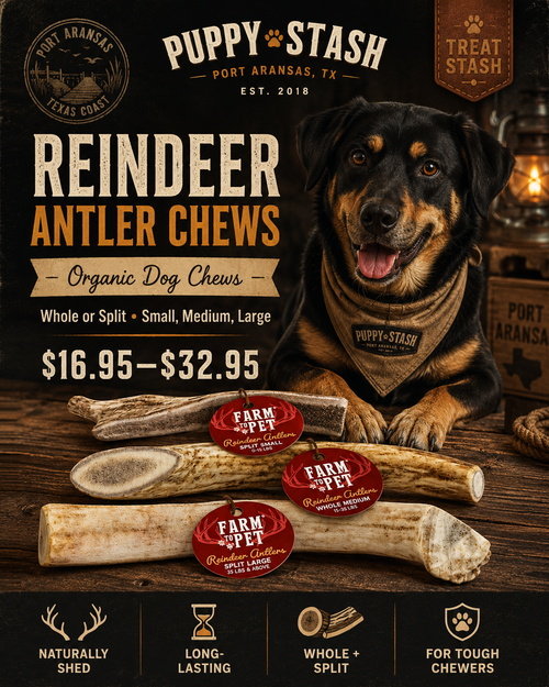 Farm to Pet reindeer antler dog chews