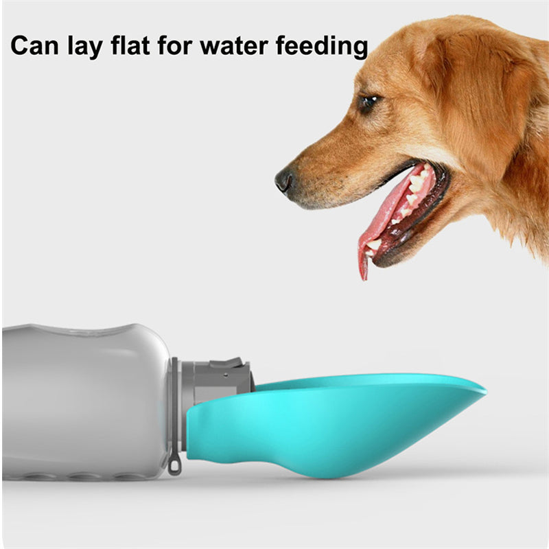 TrailSip 800ml Dog Water Bottle + Fold-Out Bowl