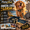 Coastal Stash Leash branded adventure product display
