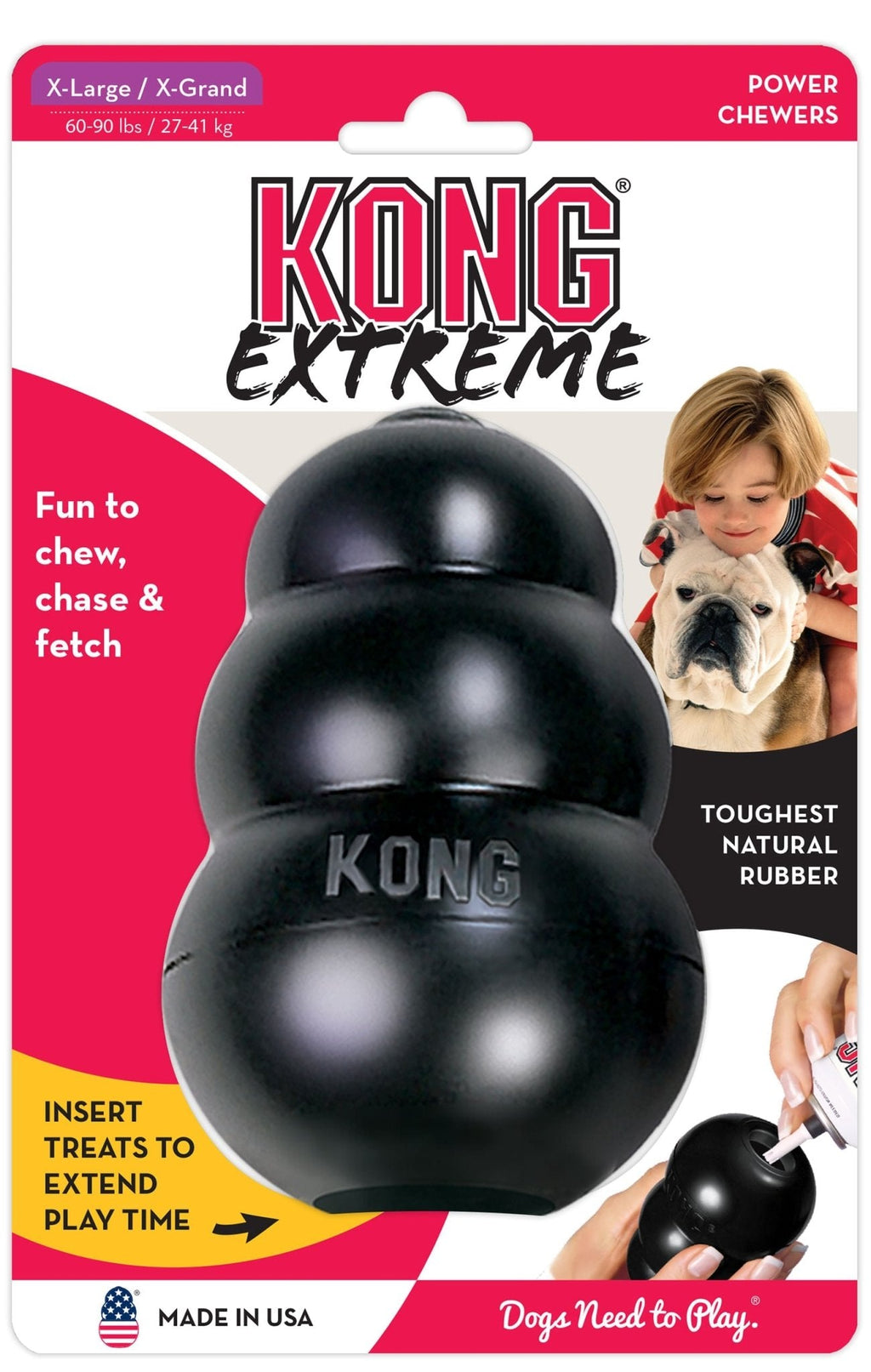 KONG Extreme — Treat-Stuffing Toy for Power Chewers