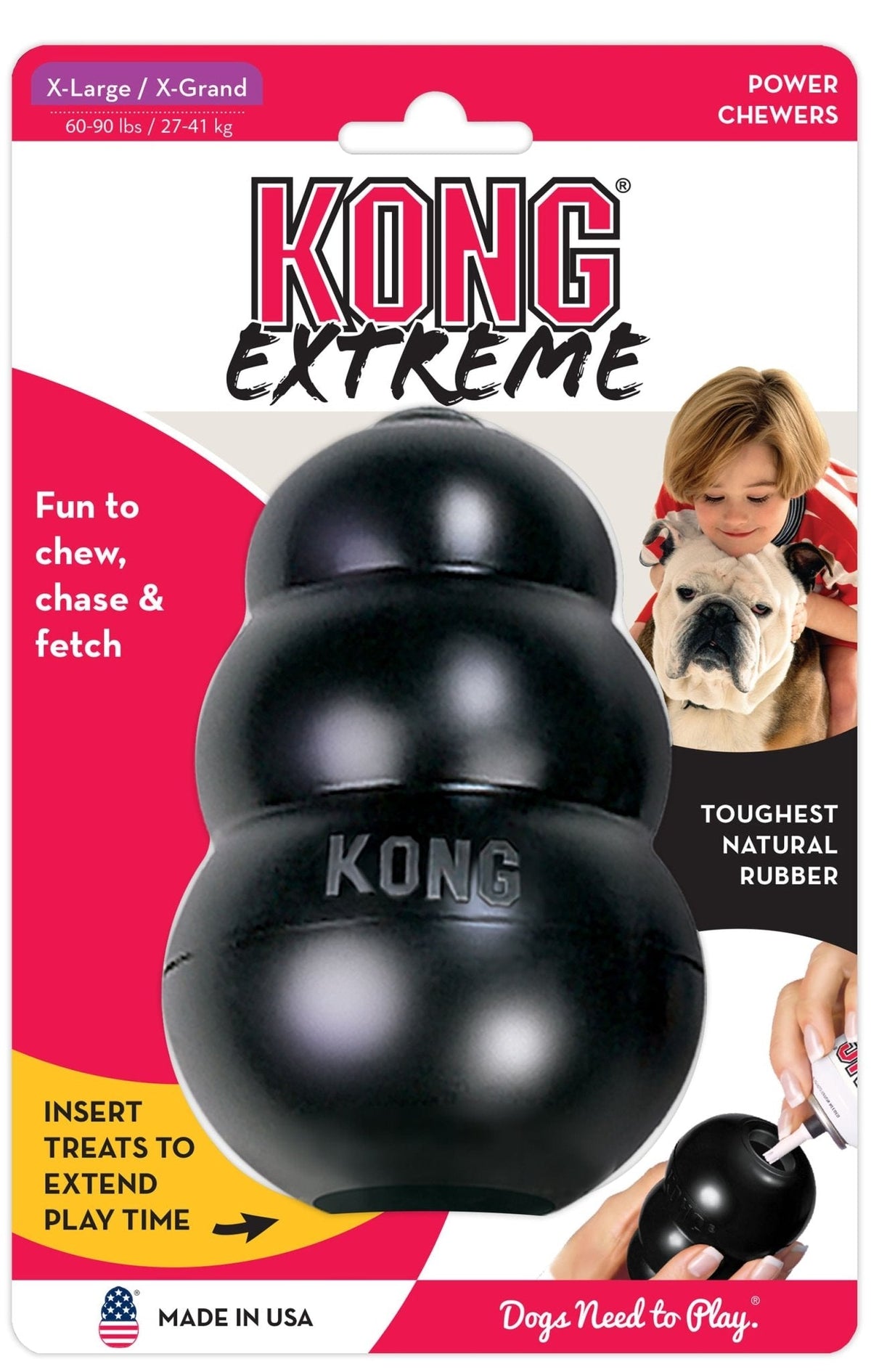 KONG Extreme — Treat-Stuffing Toy for Power Chewers