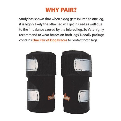 NeoAlly Front-Leg Support Braces — Pair