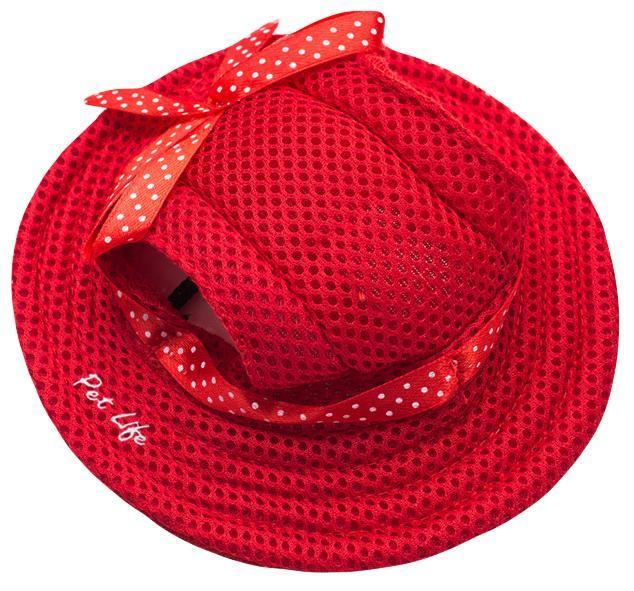 Pet Life Sea Spot Sun Dog Hat — Breathable Brimmed Cap